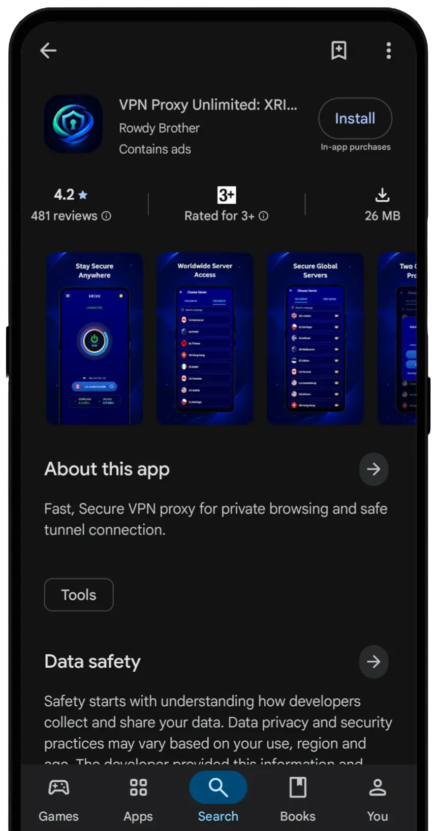 XRIXX VPN Best Free Android VPN App